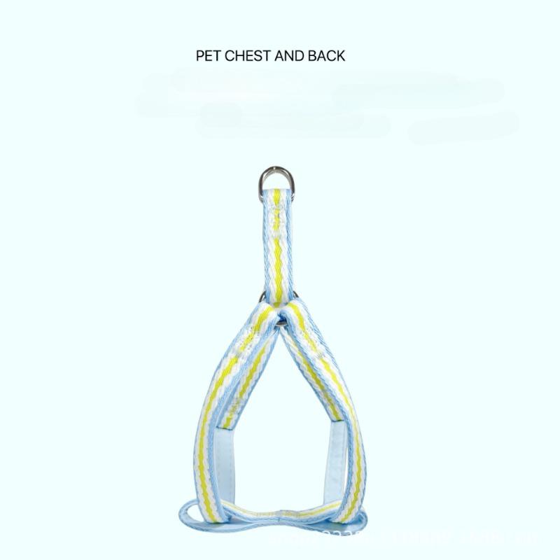 Dopamine Dog Harness Leash Set Adjustable Pet Vest Chest Strap Collar for Small Medium Dogs Outdoor Walking Puppy Accessories