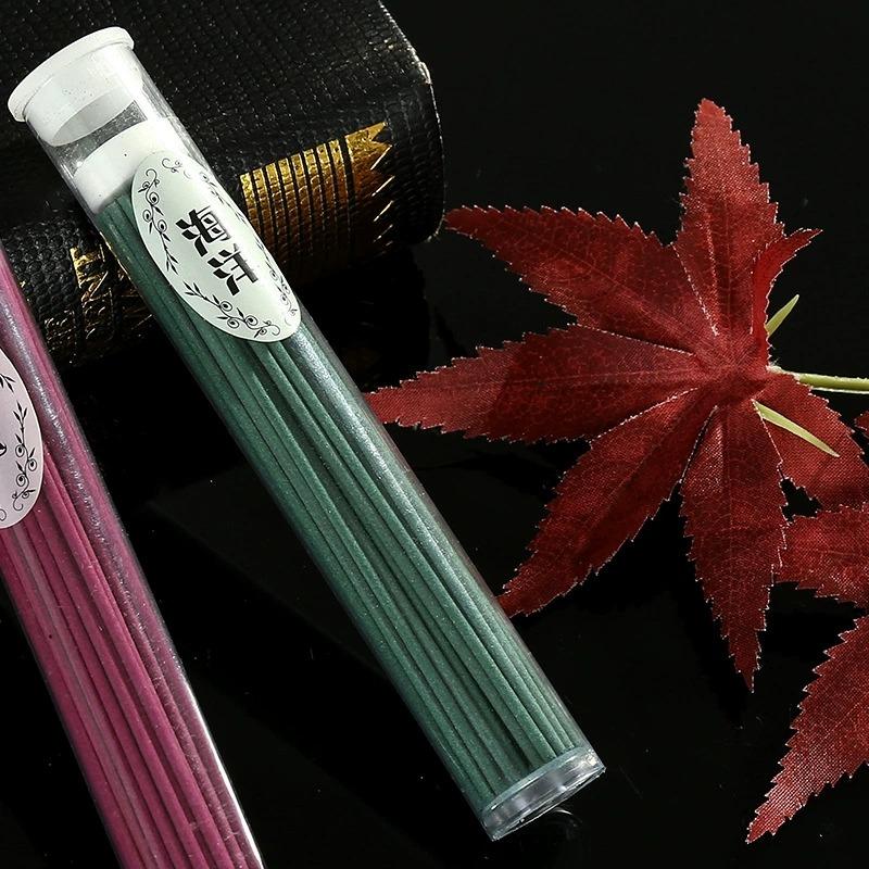 50 Pcs Incense Sticks Natural Vanilla Sandalwood Rose Scent Air Freshener Home Decor