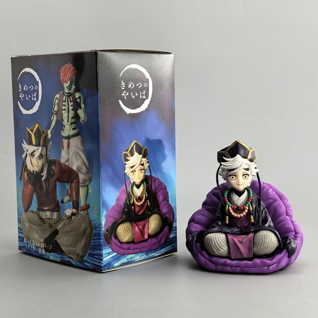 Demon Slayer Kimetsu No Yaiba Akaza Battle Douma Anime Figure Pvc Exquisite Model Desk Ornaments Collection Gift For Manga Fans