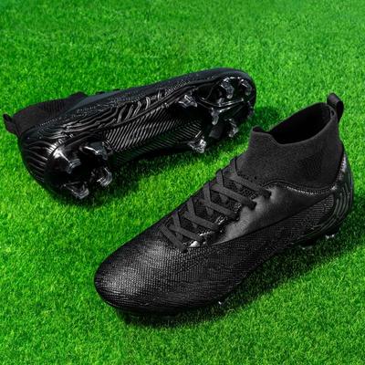 33-46 Unisex Football Boots High Gang AG Long Nail Male/female High-elastic Socks Training Shoes Artificial Grassland Children's Football Boots