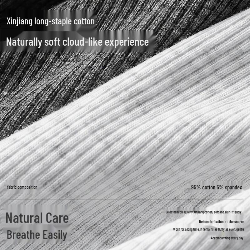 FitonTon Women's Pure Cotton Antibacterial Boy Shorts 3-Pack