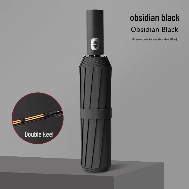 

Автоматический складной зонт с 24 спицами: Высококачественный, двойного назначения, устойчивый к шторму, большой зонт для солнца и дождя