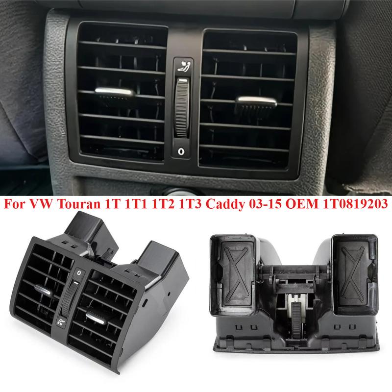 Rear AC Black Air Outlet Vent Gril For VW Touran 1T 1T1 1T2 1T3 Caddy 03-15 OEM 1T0819203 1T0819203A 1T0819203B 1TD819203