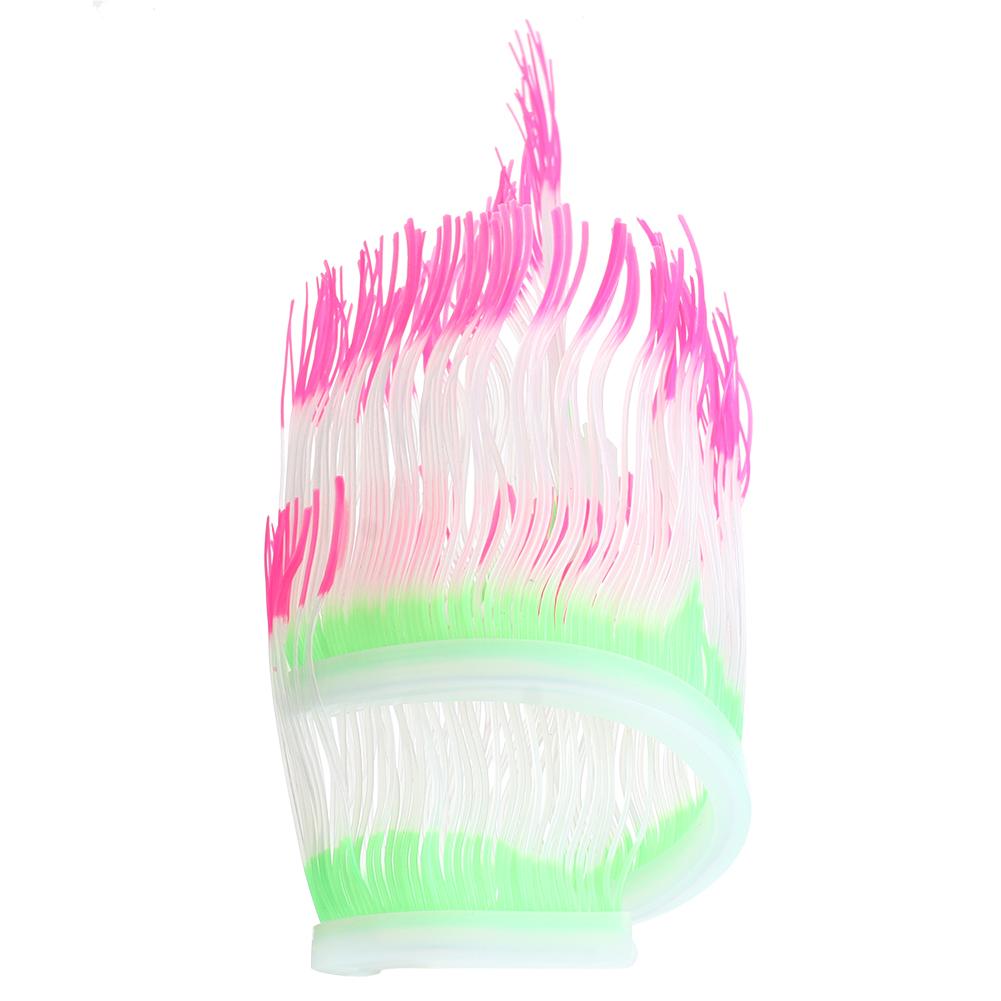 

Аквариумный аквариум Искусственный силиконовый коралл Морской анемон Водное растение Ландшафтное украшение 50cm / 19.7in розовый