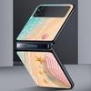 Summer Beach Hard PC Phone Case For Samsung Galaxy Z Flip 7 6 5 4 Black Cover For Galaxy Z Flip 3 Foldable Shell Fundas Capa Bag