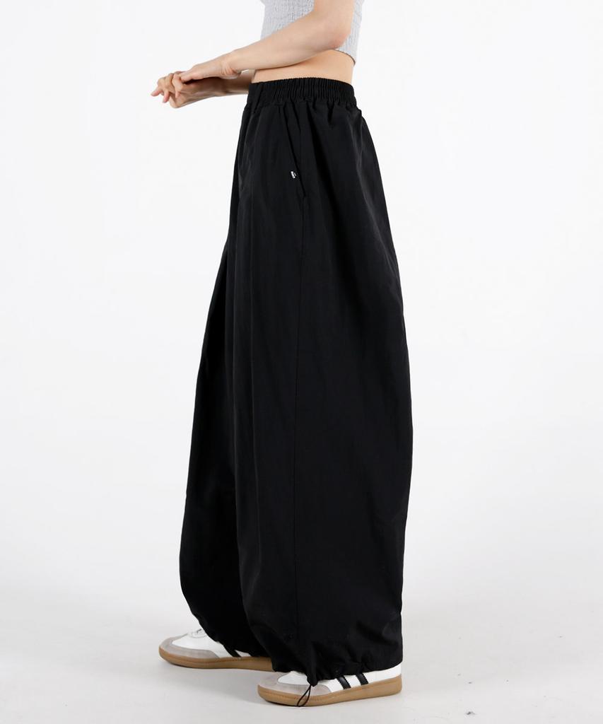 UMM Women'S Rustling Double Pintuck Balloon Wide Pants 2 Colors