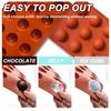 2pcs BPA Free Chocolate Truffle Mold 15 Cavity Candy Mold Small Dome Baking Mold  Chocolate Mousse