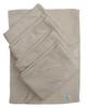 All-natural eco-absorbent face towels (beige), set of 10.
