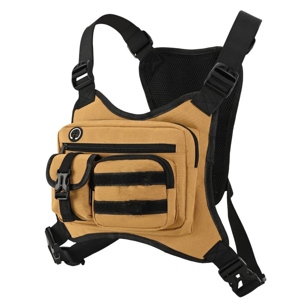 Multi-functional Sports Vest Bag Adjustable Outdoor Chest Bag Multi-functional Chest Bag  Cycling