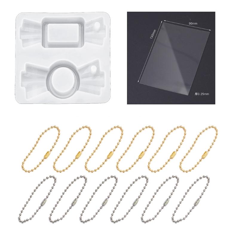 Pendant Epoxy Resin Silicone Mold DIY Pendant Resin Mold Keychain Epoxy Resin Jewelry Crafts Casting Mold