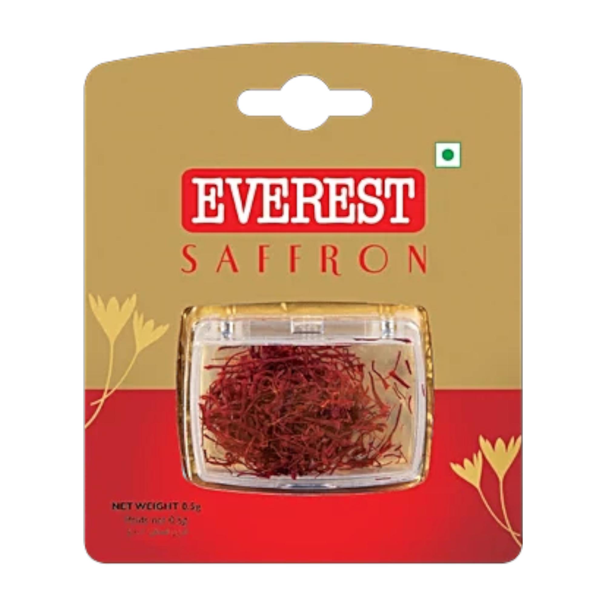 

Everest Saffron 0.5 Gm Premium Spice Threads For Cooking Aroma Color Enhancement In Desserts Rice And Gourmet Recipes