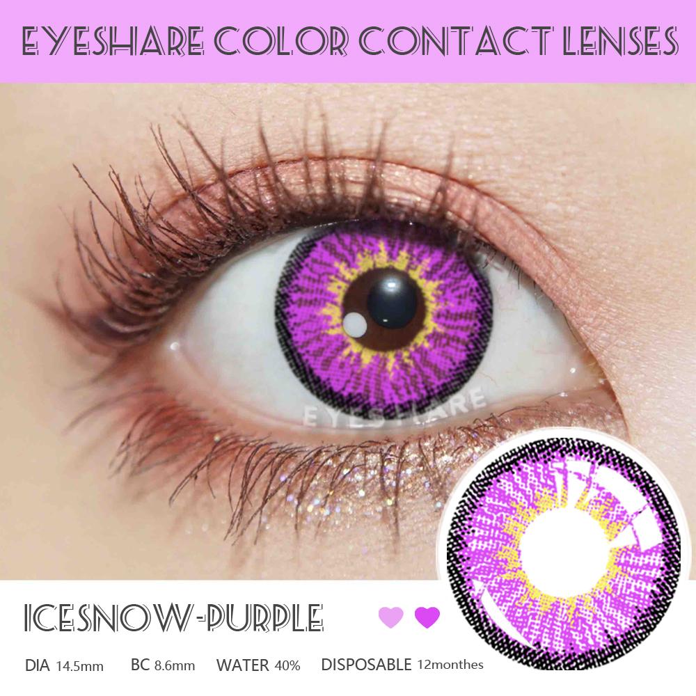 Eyeshare 2PCS Colored Contact Lenses Halloween Ghost Colored Contact Lenses Blue Contact Lenses Red Contact Lenses Anime Role Player Glasses Lenses