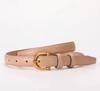 Women's Korean Style Genuine Cowhide Leather Thin Belt, Trendy and Versatile for Fashion with Suit Pants.