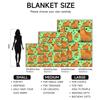 1 Piece Capybara-Themed Green Plush Blanket, Soft, Suitable For Sofa, Bed, Office, All-Season Use.