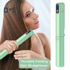 Skládací žehlička na vlasy, hřeben, 3 teploty, LED displej, rychlé nahřívání, USB dobíjecí, cestovní, přenosný, iontový, horký kartáč, elektrický styling vlasů