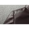 Chinese Size Casual Brown Genuine Leather Jacket Men Real Cow Skin Coat Spring Autumn Jaqueta Masculina Couro