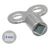 4 Pack Radiator Vent Wrenches Crafted from Aluminum Alloy Featuring 5mm Square Socket for Reliable Heating System Maintenance