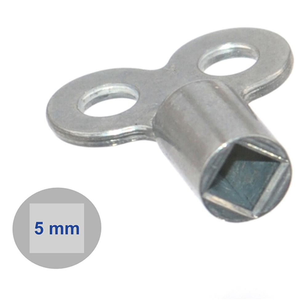 4 Pack Radiator Vent Wrenches Crafted from Aluminum Alloy Featuring 5mm Square Socket for Reliable Heating System Maintenance