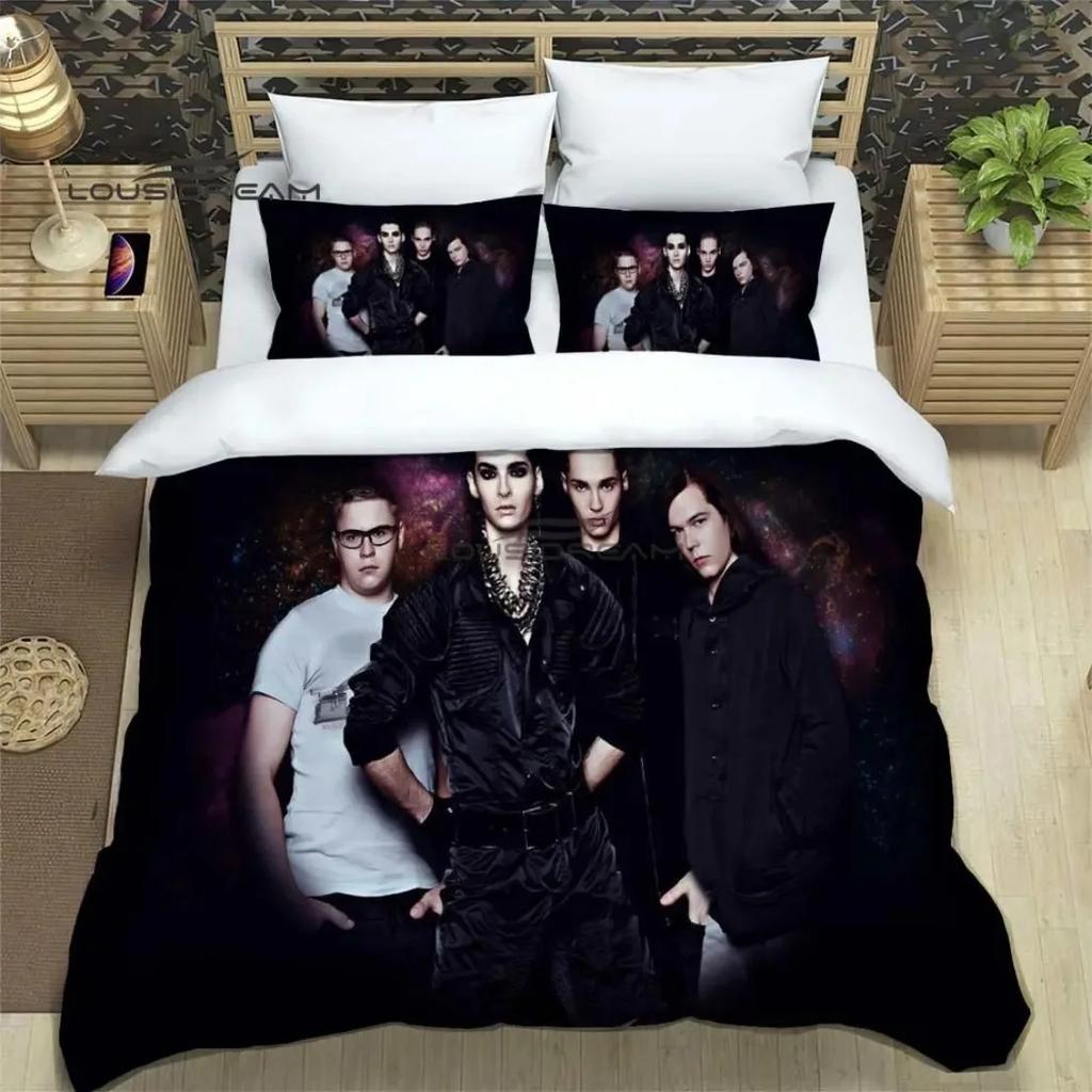 Comforter Rock Band Hd Comforter Tokio Hotel Band Printed Bedding Set For Adult Kids Single Twin Full Queen King