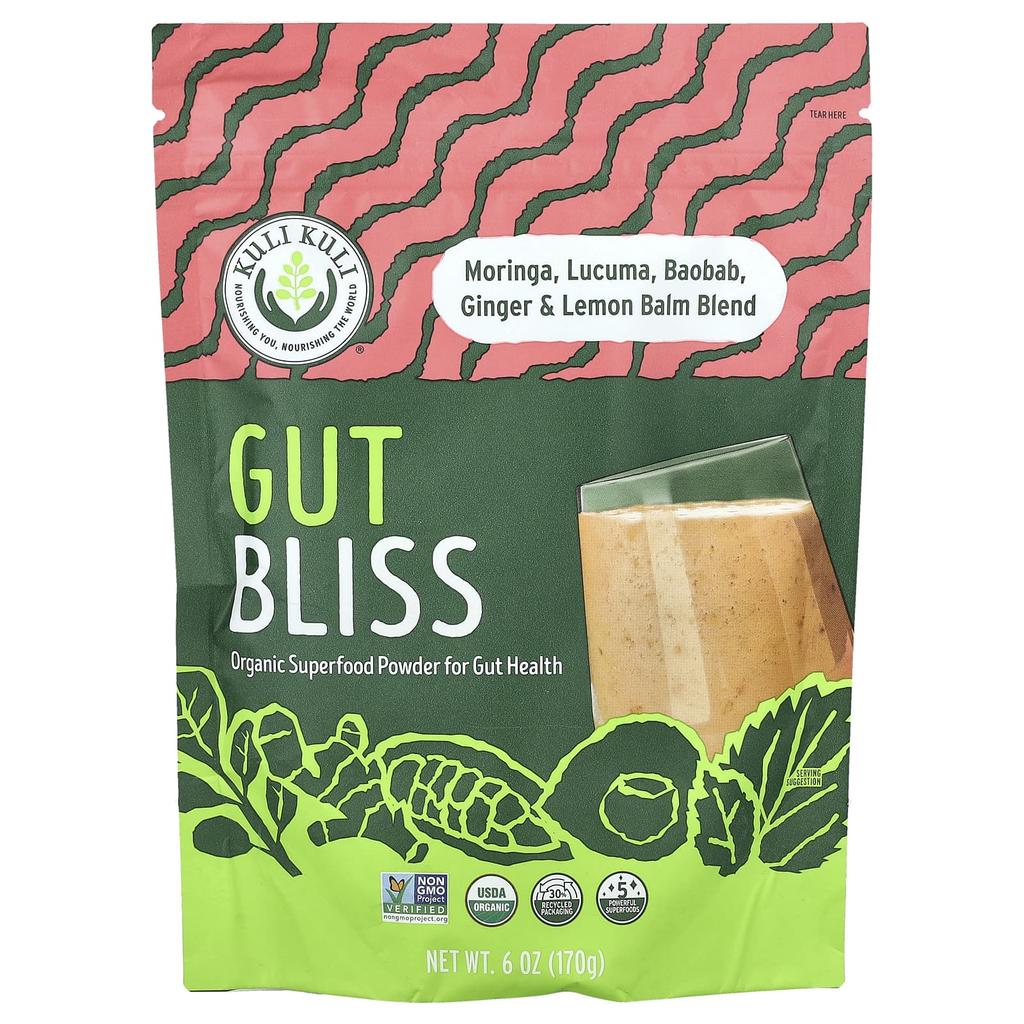 Kuli Kuli, Gut Bliss, Organic Superfood Powder, 6 oz (170 g)
