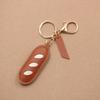 Creative  Keychains Women Pu Leather Hanger Pendant Decoration For Bag Charm Car Keyring Accessories Gifts