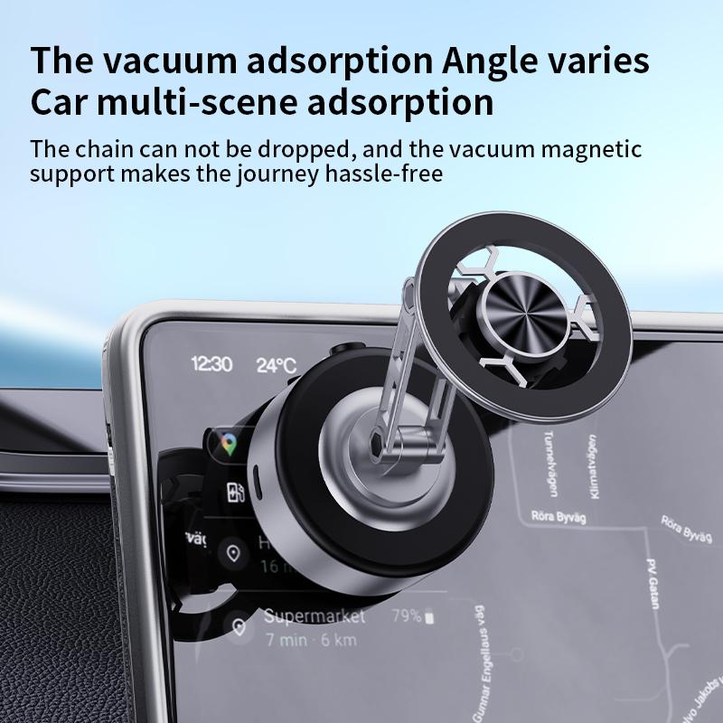 X91 Car Phone Holder Magnetic Vacuum Adsorption Bracket 360 Degree Rotating Desktop Windshield Sucker GPS Stand