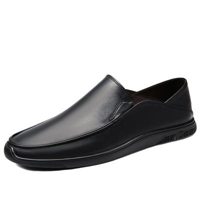 Genuine Leather Men Shoes Slip On Loafers Casual Leather Shoes Comfortable Quality Flats Men Shoes