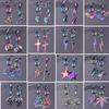 Stainless Steel Hoop Dangle Charm Earrings Rainbow Alloy Owl Bear Claw Heart Cone Arete Piercing Gift Arracadas Acero Inoxidable