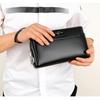 Men's Lychee Pattern Business Clutch Bag with Lock Anti-theft Bag