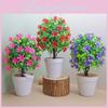 Exotica Murraya Plastic Artificial Flower Potted Plant For Decor Interior