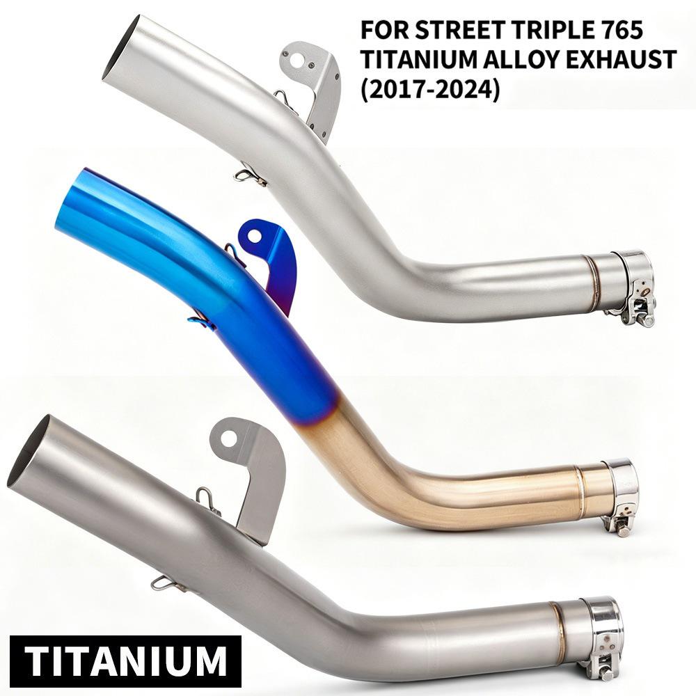 Modified Exhaust Tailpipe for Street Triple 765 (2017-2024) Motorcycle
