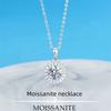 1ct Moissanite Tennis Necklace for Woman Wedding Jewely with Certificate 925 Sterling Sliver Plated 18k White Gold Necklace