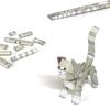 PIPEROID Animals Cat Series White - Paper Craft Kit That Can Be Enjoyed Elementary School Students Adults Also Suitable Boys Girls Who Like Origami.
