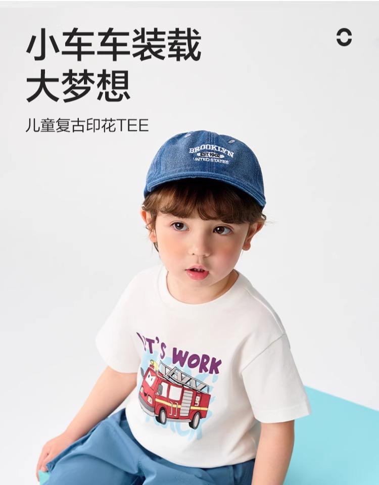 Balabala Children's Pure Cotton Short-Sleeved T-Shirt