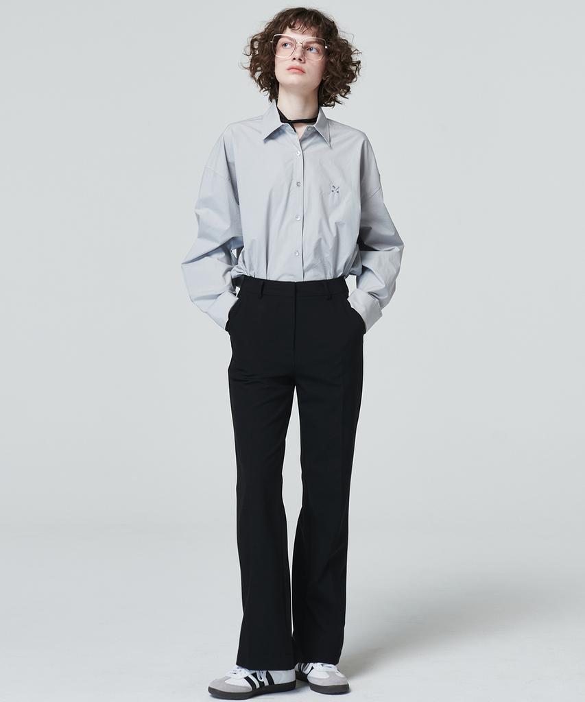 MALOUPE 2112 Semi-Wide Pants (Black)