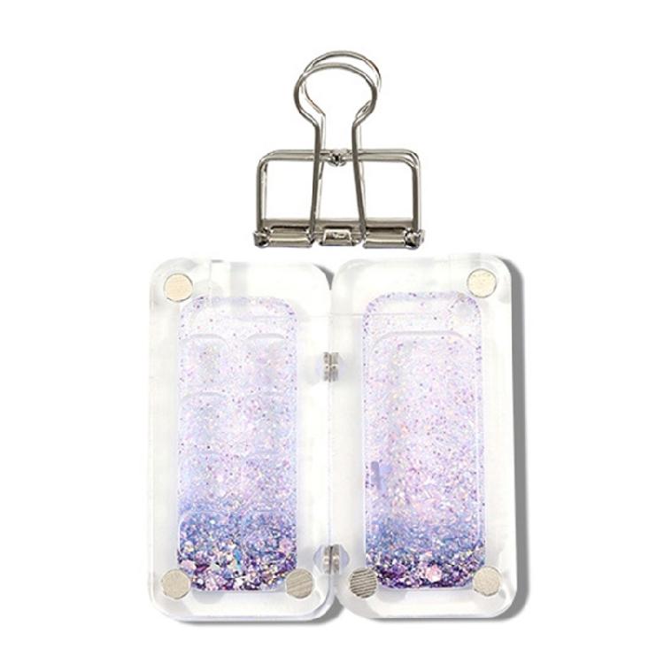 

Transparent Flow Sand Texture Painting Palette Acrylic Magnetic Base Mini Portable Tool For Studio Watercolor Blending Needs фиолетовый