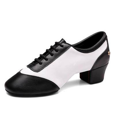 Sneakers Leather Latin Dance Shoes Soft Oxford Fabric Dance Training Shoes For Men Cha Cha Samba Performance Shoes