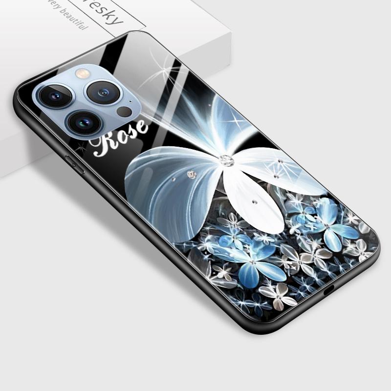 Tempered Glass Phone Case For Samsung A12 A16 A32 A53 S20FE S23 S25 Honor20 X6A 90Lite 9X Huawei Y9Prime2019 P30Lite Soft Edge Shockproof Smooth Shell