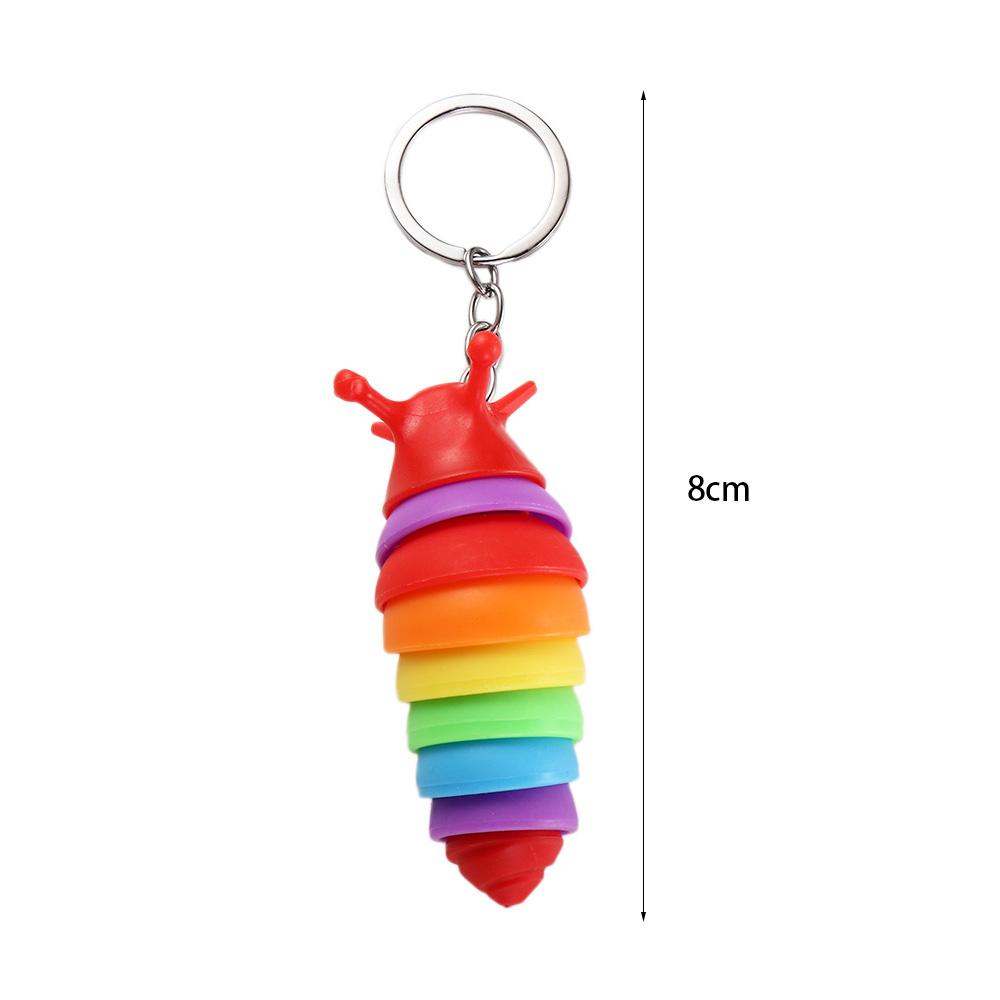 Key Accessories Finger Slug Snail Caterpillar Caterpillar Keychain Key Chain Caterpillar Keyring
