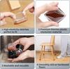 8PCS Thick Rubber Chair Leg Protector Covers Felt Bottom Furniture Pads Floor Protectors Caps To Redu Noise And Prevent Scratc