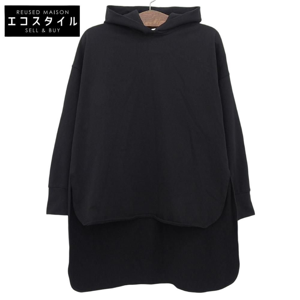 LE PHIL Women's Tech Woven Hoodie, Black, Size F, 534-1160105 Tops F blackUsed