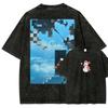 The Amazing Digital Circus Washed T-shirt 2026 New Model Personality Clothes Shirt Year Round Clothing Retro Loose Oversized Plus Size Unisex
