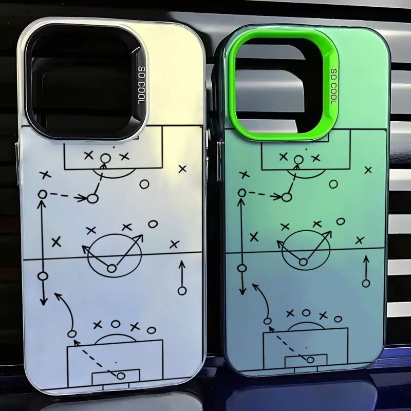Football Tactics Board Phone Case For  15 14 14T 13 13T 12 12T Mi 11 Lite Poco M6 F6 X6 X5 Pro F5 Anti Fall Matte Cover