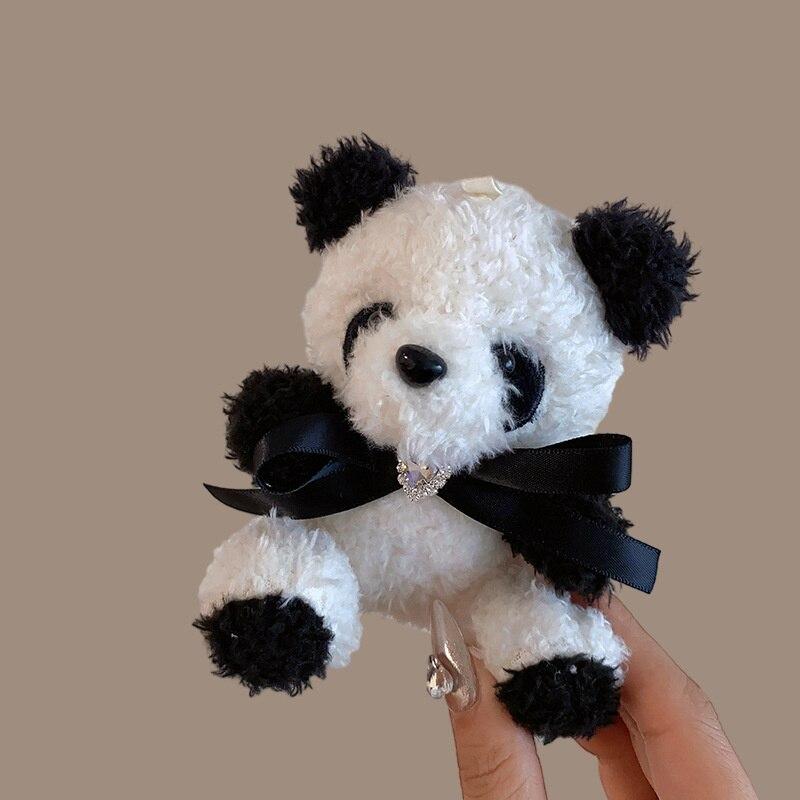 

Новое милое плюшевое кольцо для волос с пандой, роскошный жемчужный бант, резинка для волос, эластичная повязка для волос, повязка на голову для женщин, аксессуары для волос, подарок