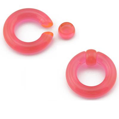 1Pair Acrylic BCR Big Large Size Giant Captive Bead Ring Ear Tunnel Plug Expander Guauge Male Nose Ring Piercing Body Jewelry