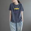 2025 Korean Style Women's Loose Letter Print Slimming T-Shirt