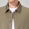 Antonio Men's Business Casual Mid-Length Cotton Trench Coat