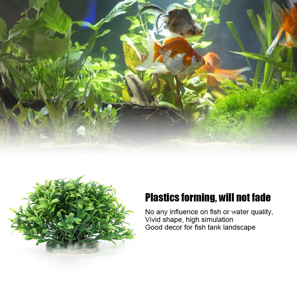 Plastic Aquarium Artificial Vivid Simulation Water Plant for Fish Tank Landscape Decoration