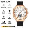 Orologio da donna Sanda Doppio Display: Multifunzionale, Luminoso, Impermeabile, alla Moda, Nuovo Modello con Sveglia e Timer per Studenti.