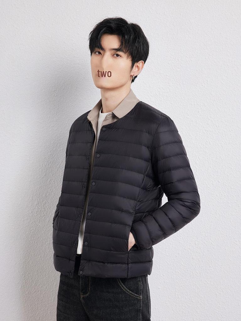 Men's Lightweight Round Neck Down Jacket - 2025 Autumn/Winter Collection